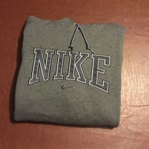 COPY - Vtg Nike Spellout Center Check Hoodie Sweatshirt 00s 2XL